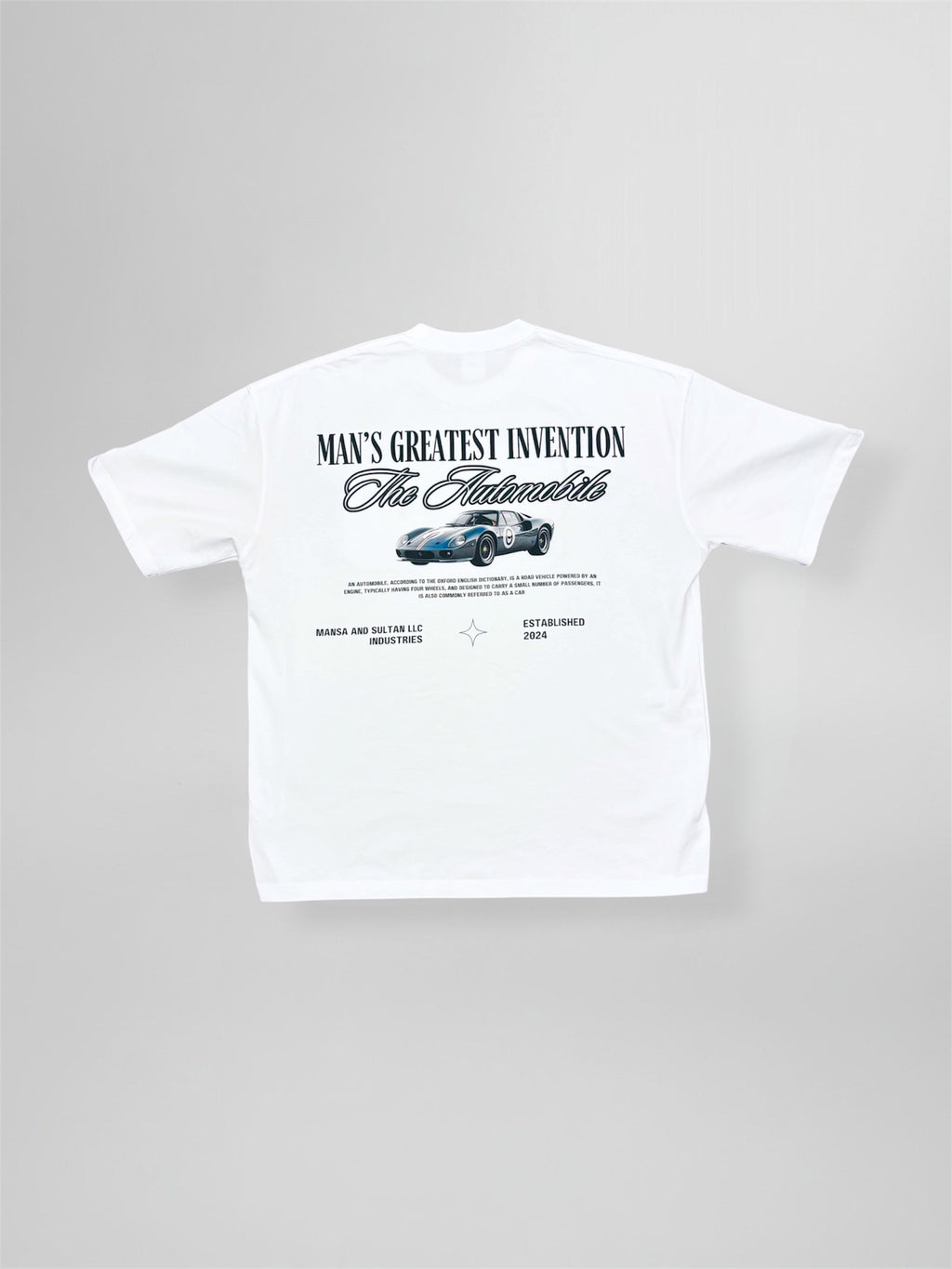 The Automobile - Oversized Heavyweight Tee - WHITE