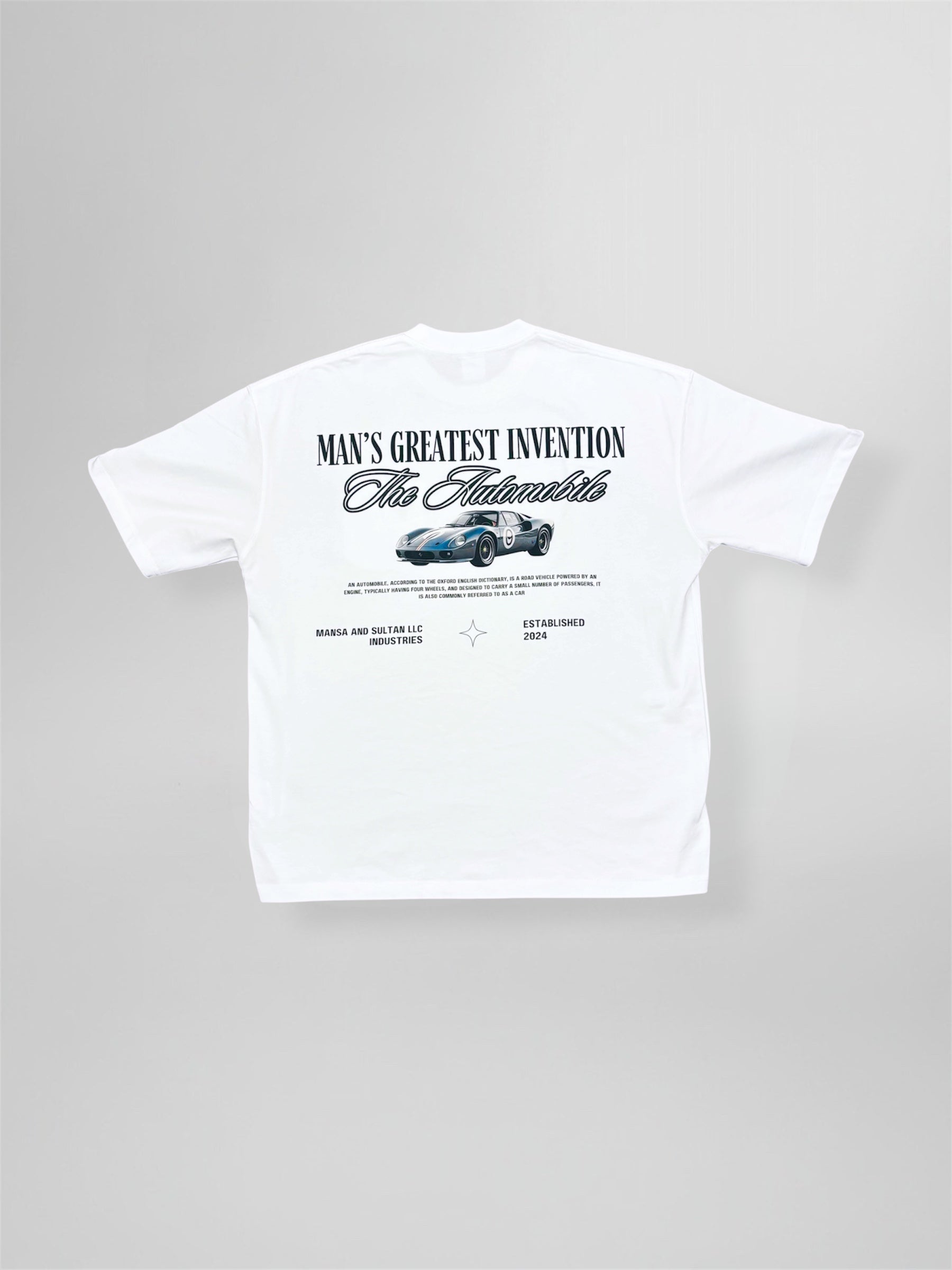 The Automobile - Oversized Heavyweight Tee - WHITE