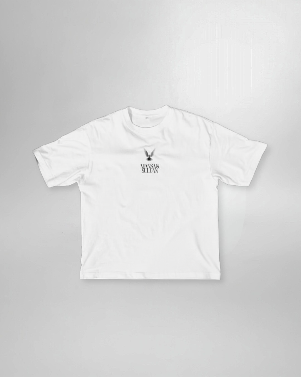 The White FAITH II Oversized Tee