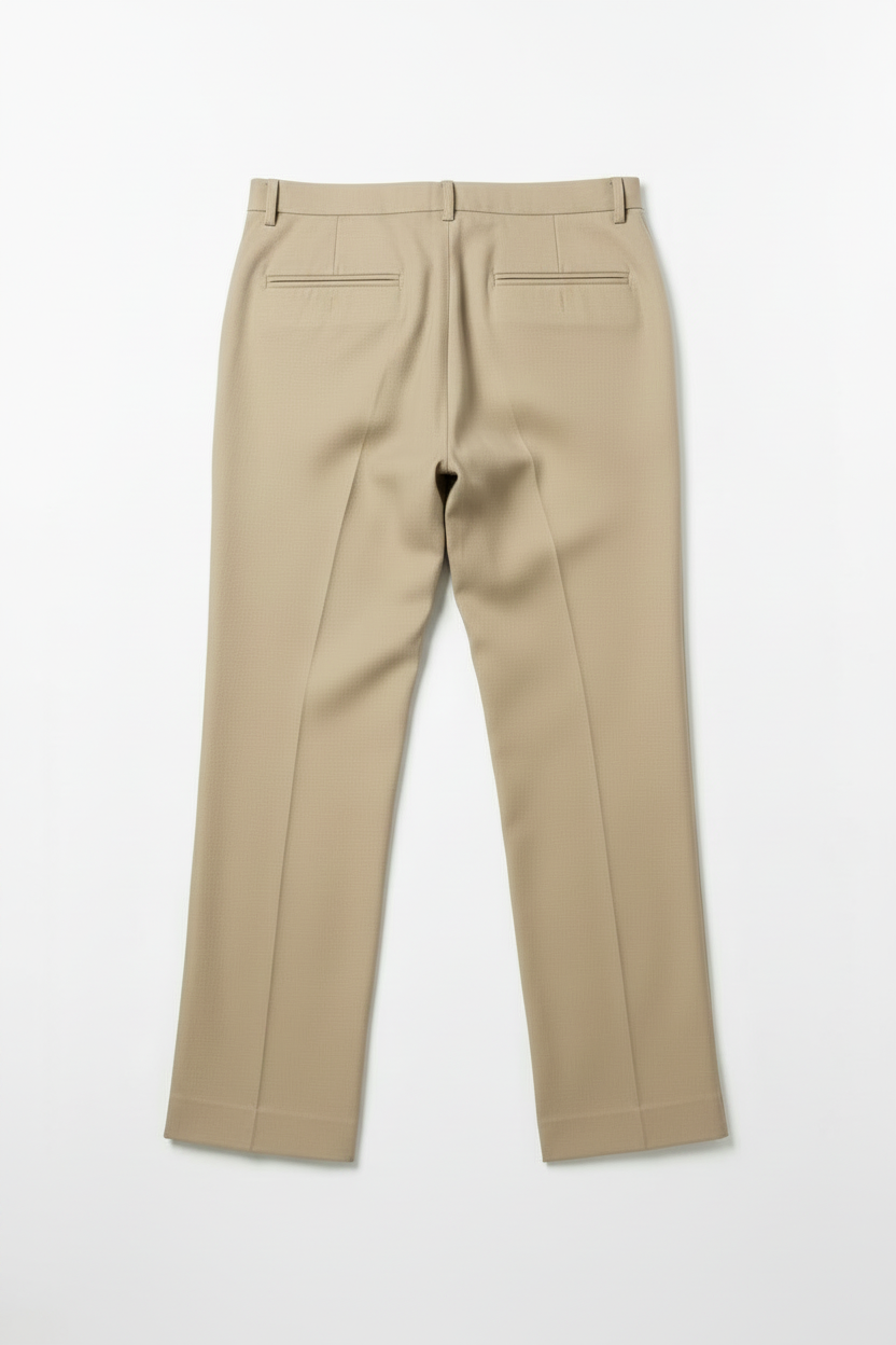 The Double Pleated Linen-Cotton Trousers