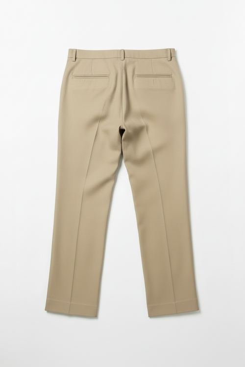 The Double Pleated Linen-Cotton Trousers