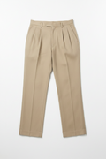 The Double Pleated Linen-Cotton Trousers