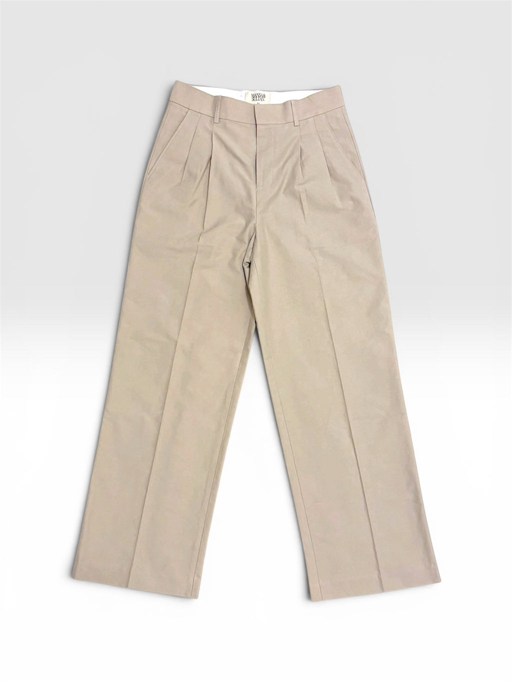 The Double Pleated Linen-Cotton Trousers