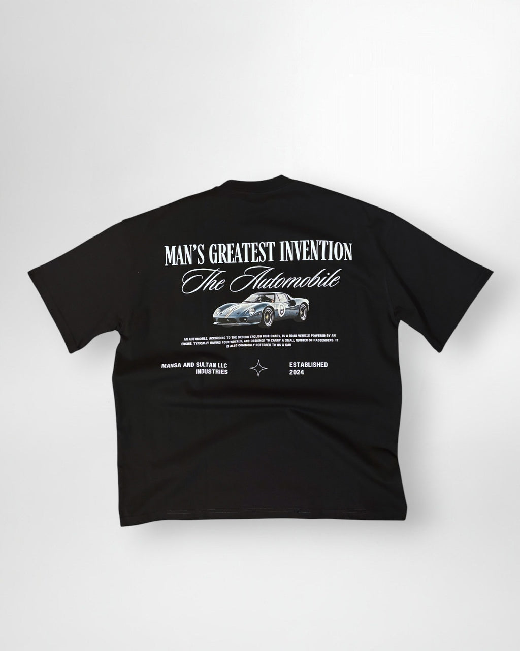 The Automobile - Oversized Heavyweight Tee - BLACK