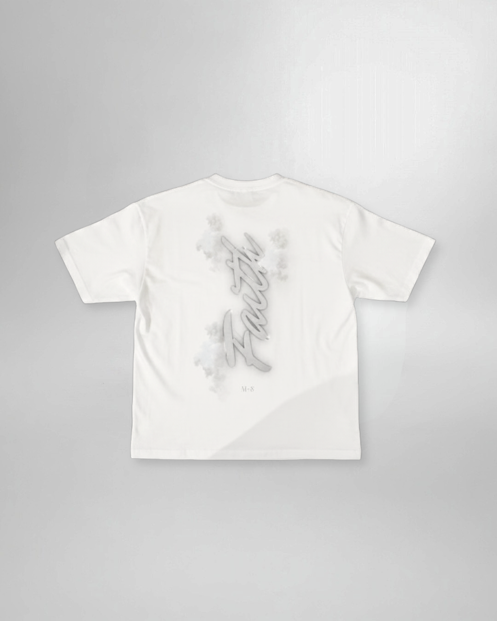 The White FAITH II Oversized Tee