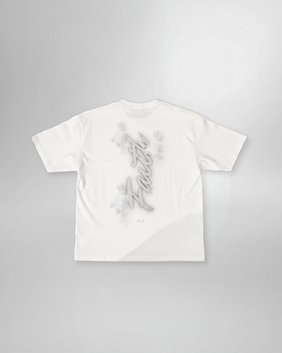 The White FAITH II Oversized Tee