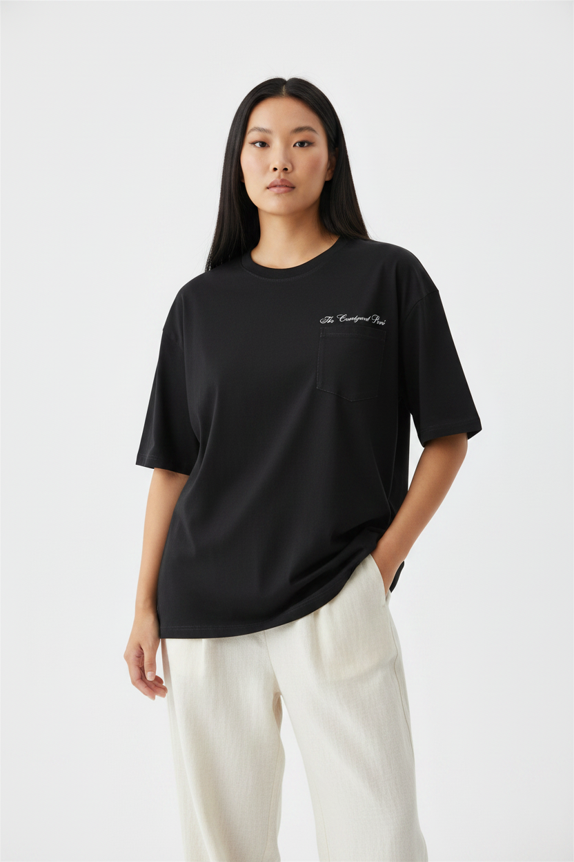 The Automobile - Oversized Heavyweight Tee - BLACK