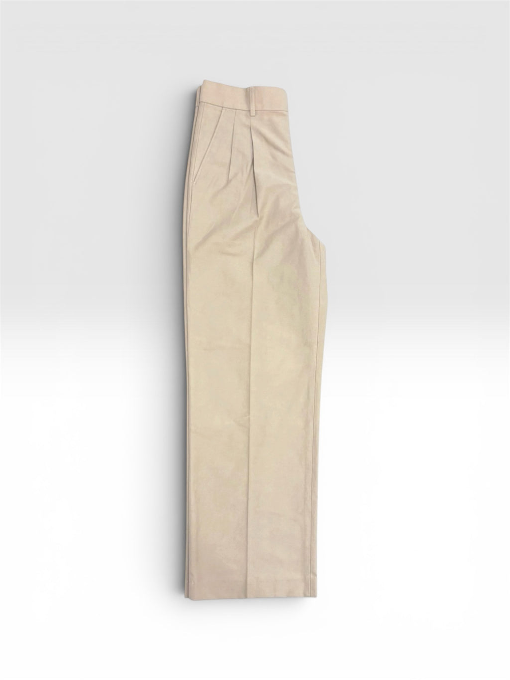 The Double Pleated Linen-Cotton Trousers