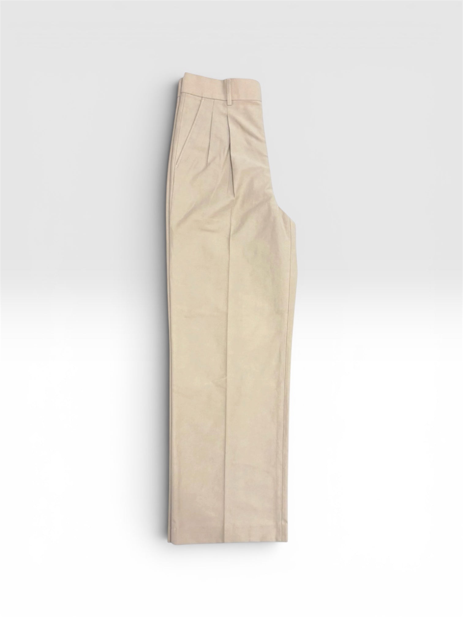 The Double Pleated Linen-Cotton Trousers