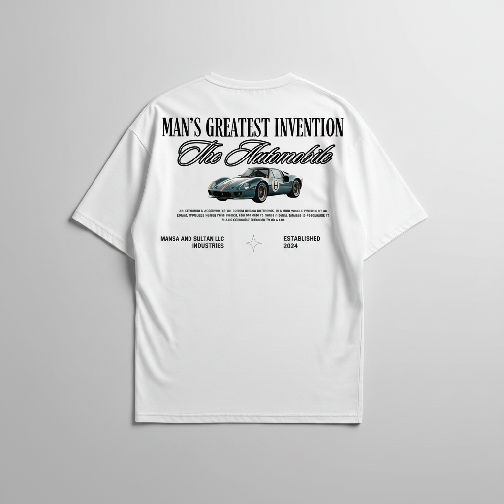The Automobile - Oversized Heavyweight Tee - WHITE